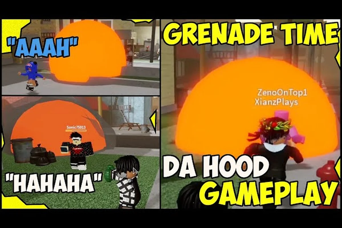 Da Hood Grenade: Flashbang, Knife, Bat, Pitchfork & Sniper